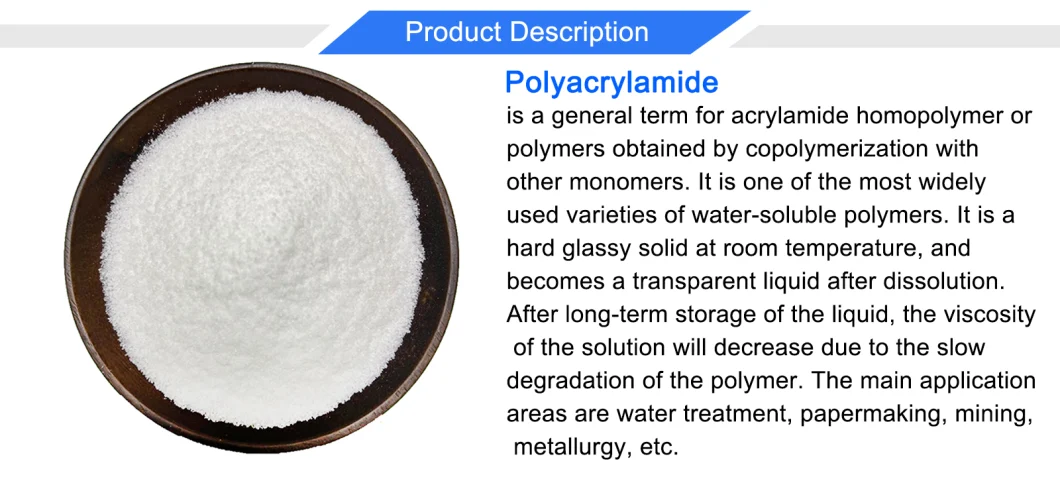 Flocculant Nonionic Cationic Anionic Polyacrylamide for Dyeing Wastewater Treatment