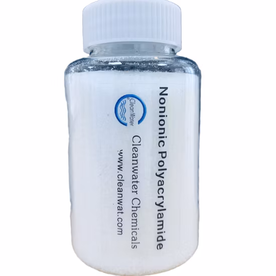 Granuli bianchi in poliacrilammide non ionico per acqua ad alta intensità di colore